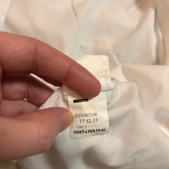 Van Heusen Regular Fit White Dress Shirt - Picture 7 of 7